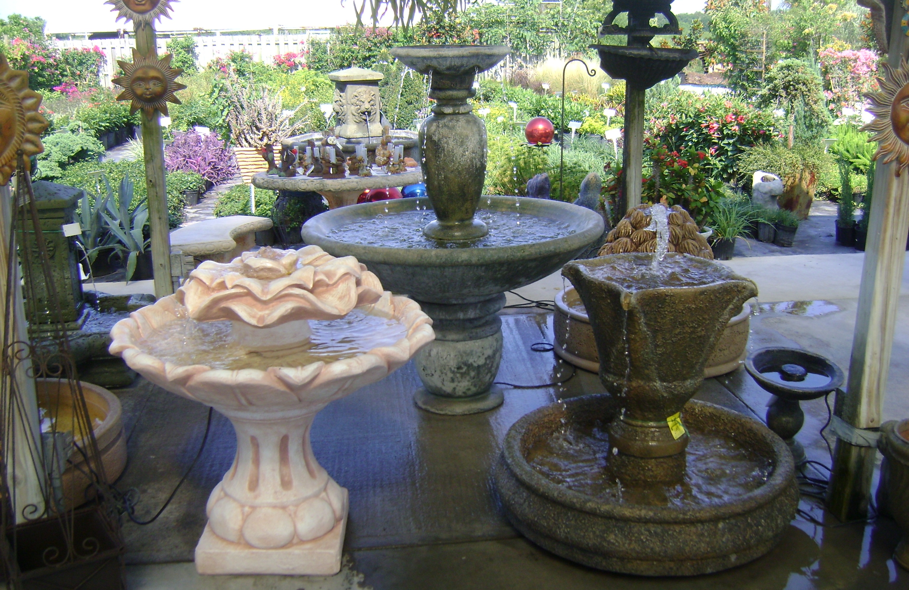 Outdoor Fountains, Yard Art, Pottery for Tampa, Apollo Beach